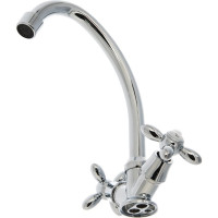LEDEME Смеситель для кухни крест керамика, силумин, L4027 806920
