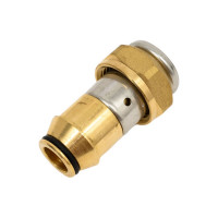 Муфта пресс-ВР 20х3/4 с накидной гайкой, никелированная, евроконус Henco 19P-2005