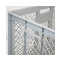 Перфорированный евроконтейнер 600х400х220 Пластик Система ЕСP-6422 12.315.XX.W