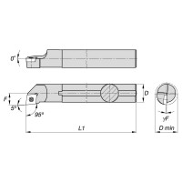 Державка токарная S08K-SCLCR06 NORGAU 020052100
