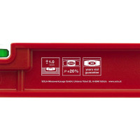 Уровень SOLA PF 60, пластиковый, L=60 см, 2 глазка 01412801