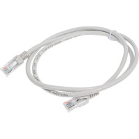 Патч-корд ExeGate UTP-RJ45-RJ45-5e-CU-1M-GY, UTP, cat.5e, 1м, медь, серый 282011