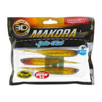 Виброхвосты LUCKY JOHN LJ 3D Series MAKORA SPLIT TAIL 5.0in, цвет 005, 4шт. 140411-005