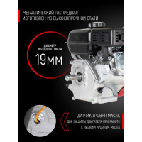 Двигатель GARDEN BS-200/19 196 см3/4.8кВт/6.5л.с/вал 19мм VERTON 01.5985.6350
