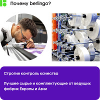 Папка на 4 кольцах BERLINGO Radiance 24 мм, 600 мкм, D-кольца, с внутренним карманом, голубой/зеленый RB4_4D003