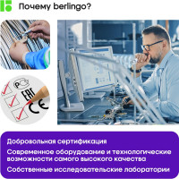 Папка на 4 кольцах BERLINGO Radiance 24 мм, 600 мкм, D-кольца, с внутренним карманом, голубой/зеленый RB4_4D003