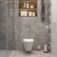 Безободковый подвесной унитаз Lavinia Boho Elegant в наборе 2 в 1 3308001R