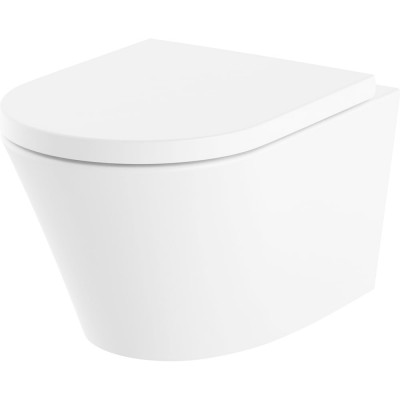 Безободковый подвесной унитаз Lavinia Boho Biore в наборе 2 в 1 3304003R