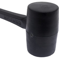 Киянка Pobedit черная, обрезиненная рукоять 70% фиберглас 225 гр  2541025