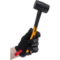 Киянка Pobedit черная, обрезиненная рукоять 70% фиберглас 225 гр  2541025