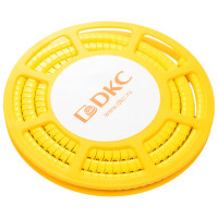 Маркировочное колечко DKC S, 4-8мм, черное на желтом AZS4SSBY 54146