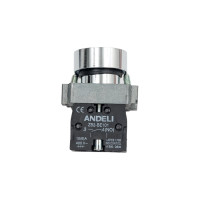 Кнопка ANDELI XB2-BA21 без подсветки черный 1НО ADL10-052