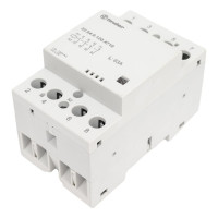 Модульный контактор Finder 3НО+1НЗ, контакта 63А, = 120В AC/DC, - AgSnO2, 226401204710