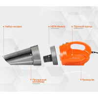 Пылесос Airline CYCLONE-1 4000PA (150Вт, 0,5л) VCA-01