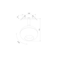 Встраиваемый светильник Elektrostandard 9926 LED, 12W, 4200К белый a053737