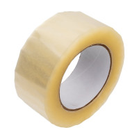 Упаковочная клейкая лента ООО Комус 48 мм x 150 м x 40 мкм, прозрачная, 6 шт./уп. 623633