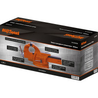 Слесарные поворотные тиски AV Steel сталь 200мм AV-940008