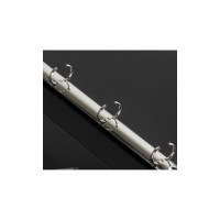 Папка на 4 кольцах BRAUBERG Extra ширина 25 мм, до 170 листов, черная, 0.7 мм 270482