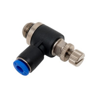 Дроссель с обратным клапаном 4 мм G1/8" CDC Pneumatics NSC 04G01