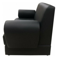 Диван Мягкий офис Кардинал двухместный черный КРД201ЧН