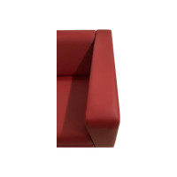 Диван Мягкий офис Аполло трехместный красный АП301КР