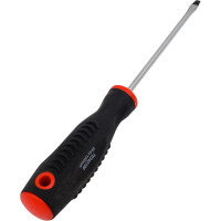 Шлицевая отвертка FORCEKRAFT магнитная "Profi" S2 SL 4.0х100 мм, 28221 FK-70340100