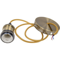 Патрон TDM Е27 с подвесом 1 м, металлический "Лофт", бронза SQ0335-0071