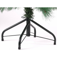 Новогодняя искусственная ель Золотая сказка Velvet Pinewood 120 см, ПВХ, с инеем и шишками 591702