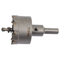Коронка по металлу 46 мм с пластинами ВК8 WOLFSTAR cw00033