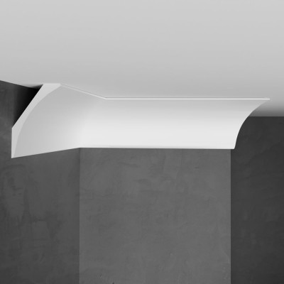 Потолочный карниз Stenopol 60х40х2000 мм под покраску C7212