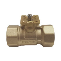 Двухходовой шаровой кран TECHNO 2032B латунный, под привод DN32, G1 1/4, КVS 25.0 640232-2