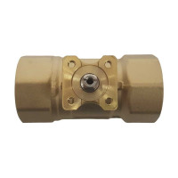 Двухходовой шаровой кран TECHNO 2032B латунный, под привод DN32, G1 1/4, КVS 25.0 640232-2