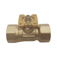 Двухходовой шаровой кран TECHNO 2025А латунный, под привод DN25, G1 КVS 10.0 640225-1