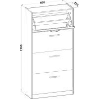Тумба для обуви СОКОЛ венге/беленый дуб ТО-24 ШОТО24В5б5