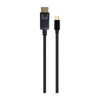 Кабель miniDP-DP Cablexpert 20M/20M, v.1.2, 4K, 1.8м, черный, позолоченные разъемы, пакет CCP-mDP2-6