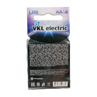 Батарейка VKL electric LR 6 / АА Alkaline BLх4 1,5В 1011500