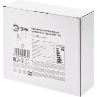 Трековый трехфазный светильник ЭРА STR309940KW30 регулируемый луч 4000K белый Б0049785