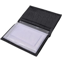 Портмоне водителя OfficeSpace искусственная кожа, черный, крокодил 240450