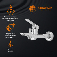 Смеситель для ванны/душа ORANGE Флэт M12-100cr