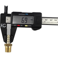 Штуцер пневмо 1/4" НР - 6 мм, 5 шт HG 1645153