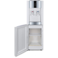 Кулер для воды ECOTRONIC Экочип V21-LCE white+silver со шкафчиком 12426 ETK12426/