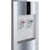 Кулер для воды ECOTRONIC Экочип V21-LCE white+silver со шкафчиком 12426 ETK12426/