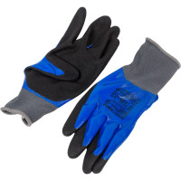 Нейлоновые перчатки с комбинированным нитриловым покрытием Armprotect синий-черный, р10 NN200 NN200 4631161388339