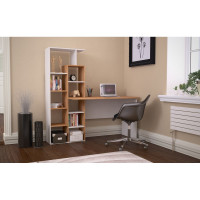 Компьютерный стол Атмосфера Вентура дуб крафт золотой/белый 00-00000643