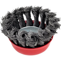 Кордщетка чашеобразная Flex 207-104 (65 мм; M14; витая проволока) для УШМ HAMMER 32436