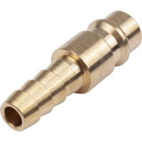 Разъем 1/4" EURO папа - "елочка" 8мм, латунь, в блистере AV Steel AV-700321B