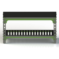 Лавка ООО Металекс Metalex с полкой для обуви 300x800x450 мм LMP308045