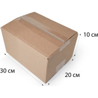 Картонная коробка PACK INNOVATION Гофрокороб 30x20x10 см, объем 6.0 л, 100 шт IP0GK00302010.1-100