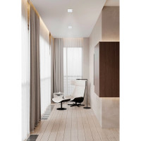 Встраиваемый потолочный светильник RITTER Artin квадрат скрытая лампа 93x93x40 монтажное отверстие 80x80 GU5.3 алюминий, белый 51417 6