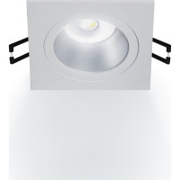 Встраиваемый потолочный светильник RITTER Artin квадрат скрытая лампа 93x93x40 монтажное отверстие 80x80 GU5.3 алюминий, белый 51417 6